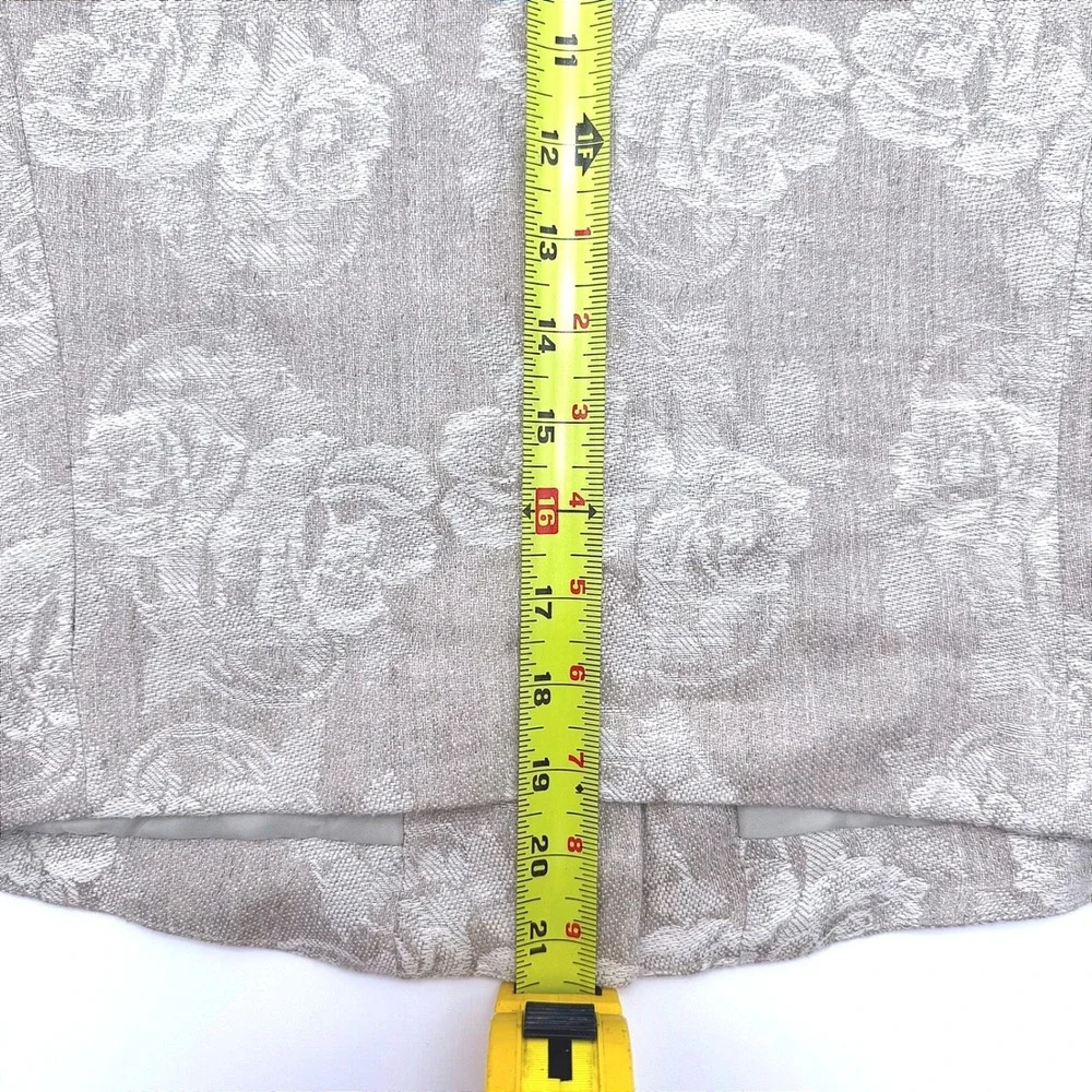 Harve Benard Collection Women's 100% Linen Floral Vest Size‎ 4
